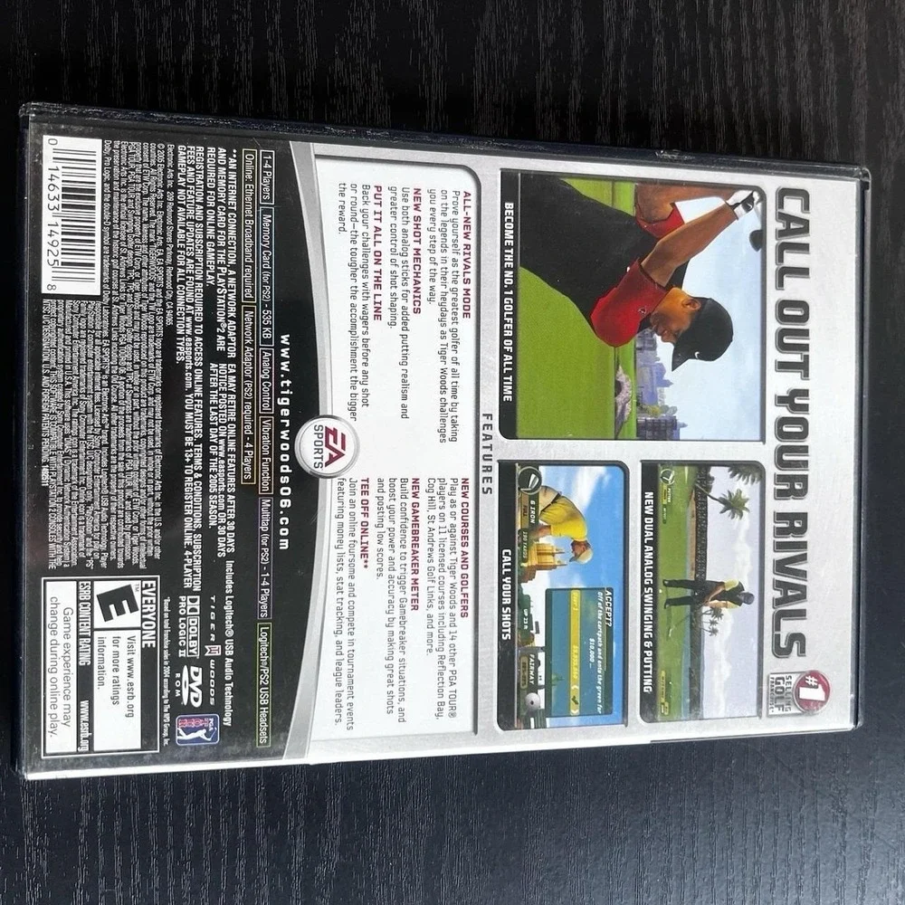 Play Station 2 PS2 Tiger Woods PGA Tour 06 Untested